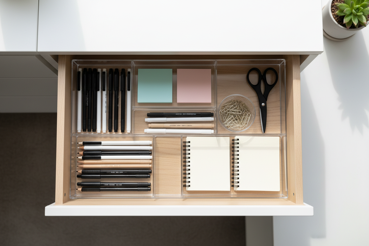 Desk Drawer Organization Tips
