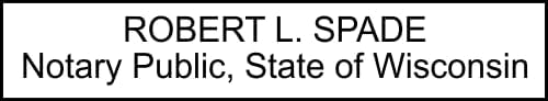 Wisconsin Rectangular Notary Stamp | Official State Notary Stamp | Official Seals | Meets State Specifications (Wisconsin, Rectangular Stamp)