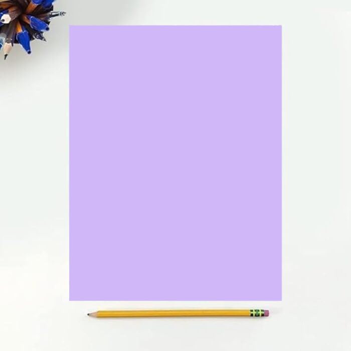 Colored Copy Paper, 20 LB (75 GSM) 8.5 X 11, 500 Sheets (Lavender/orchid)