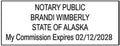 Alaska Rectangular Notary Stamp | Official State Notary Stamp | Official Seals | Meets State Specifications (Alaska, Rectangular Stamp)