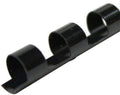 Plastic Comb Binding Spines, 1/4 Inch Diameter, Black, 20 Sheets, 100 Pack 13014