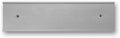 10 x 2 Wall or Door Nameplate Holder with Clear Plastic Insert - Pack of 10 (Silver)