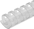 TruBind 45mm (1-3/4 in.) Comb Binding Spines | 11 in. Length for Letter Size or Smaller Projects | Standard 19-Ring Rectangular Holes | Clear | 375 Sheet Binding Capacity | 50 Pack