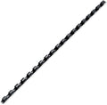 Binditek 200 Pack Plastic Binding Comb Spines, 1/4 Inch Diameter, 25 Sheet Capacity, for Letter Size, Black, for Students and Coworkers