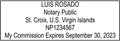 U.S. Virgin Islands Rectangular Notary Stamp | Official State Notary Stamp | Official Seals | Meets State Specifications (Virgin Islands, Rectangular Stamp)