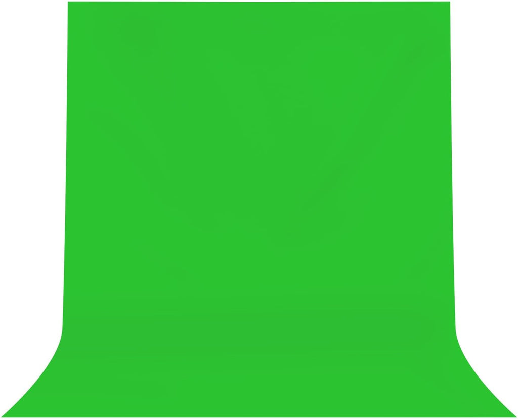 Green Polyester Background - 6.5 x 10FT Professional High Density Green Screen Backdrop for Party Photography and Video Studio