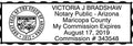 Arizona Rectangular Notary Stamp | Official State Notary Stamp | Official Seals | Meets State Specifications (Arizona, Rectangular Stamp)