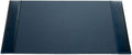 Dacasso Bonded Pad with Side Rails Luxury Leather Desk Blotter for Writing, 30 x 18, Black