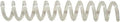 TruBind 6mm (1/4 in.) Spiral Binding Coils for Reports, Presentations and Proposals | 4:1 Pitch | 12 in. Length | Clear | 30 Sheets Binding Capacity | 100 Pack