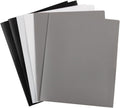 JAM PAPER Plastic 2 Pocket POP Folders - Durable School Folders - Assorted Business Colors - 6/Pack
