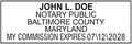 Maryland Rectangular Notary Stamp | Official State Notary Stamp | Official Seals | Meets State Specifications (Maryland, Rectangular Stamp)