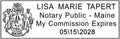 Maine Rectangular Notary Stamp | Official State Notary Stamp | Official Seals | Meets State Specifications (Maine, Rectangular Stamp)
