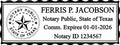 Texas Rectangular Notary Stamp | Official State Notary Stamp | Official Seals | Meets State Specifications (Texas, Rectangular Stamp)