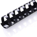Plastic Comb Binding Spines, 5/8 Inch Diameter, Black, 120 Sheets, 100 Pack 13058