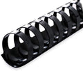 Plastic Comb Binding Spines, 3/4 Inch Diameter, Black, 150 Sheets, 100 Pack 13034