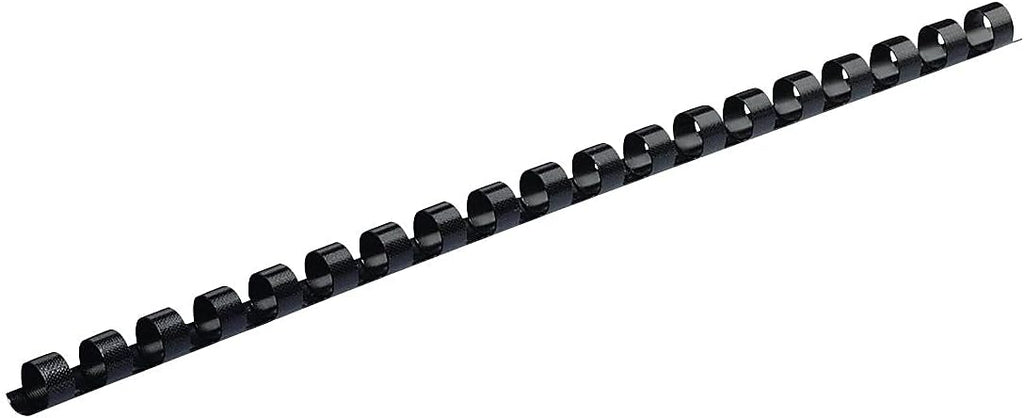 Fellowes Plastic Binding Combs - Round Back, 5/16 Inches, 40 sheets, Black, 100 Pack (52507)