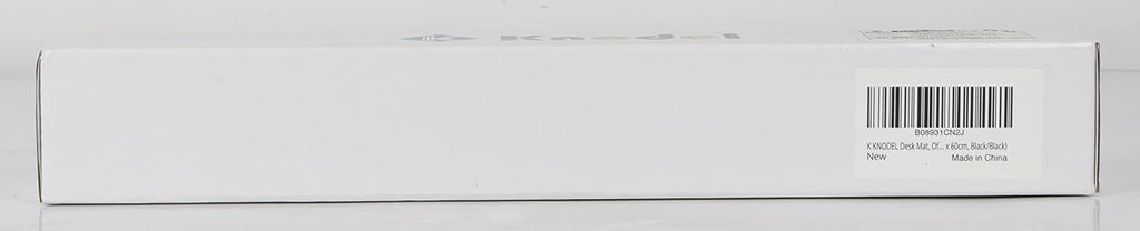 K KNODEL Desk Mat, Blotter, Dual-Sided Office Desk Pad, Waterproof Desk Mat for Desktop, Desk Blotters, PVC Leather Pad Protector (Black, 23.6" x 13.8")