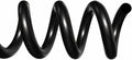 TruBind 38mm (1-1/2 in.) Spiral Binding Coils for Reports, Presentations and Proposals | 4:1 Pitch | 12 in. Length | Black | 330 Sheets Binding Capacity | 50 Pack