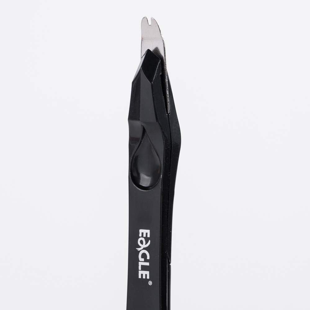 Eagle Staple Remover, Staple Puller, Push-Style, Built-in Letter Opener, 3-Pack, Black