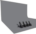 ISSUNTEX 9X15 ft Background Polester Backdrop, Photo Studio, Collapsible High Density Screen for Video Photography and Television-Gray