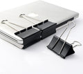Extra Large Binder Clips 3 inch super big Binder Clips 6 Pack Big Metal Paper Clamps Black (3 Inch)