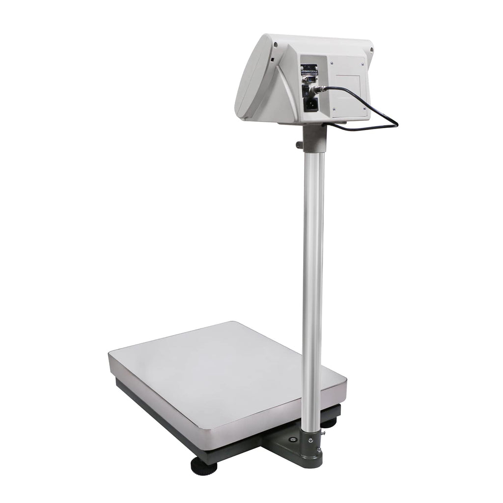 U.S. Solid Bench Scale - Stainless Steel Postal Package Shipping Scale Digital Bench Platform Balance with 16 inch x 20 inch Platform, Lb/Kg Switchable, 680 lb x 0.02 lb