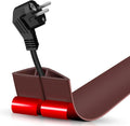 Floor Cord Cover Self Adhesive Cord Hider,3.3FT Cable Management, Extension Strip Protector for Wires, Prevent Cable Trips for Offices, Gyms, Exhibitions Cavity:0.39"(W) x 0.27"(H) Coffee