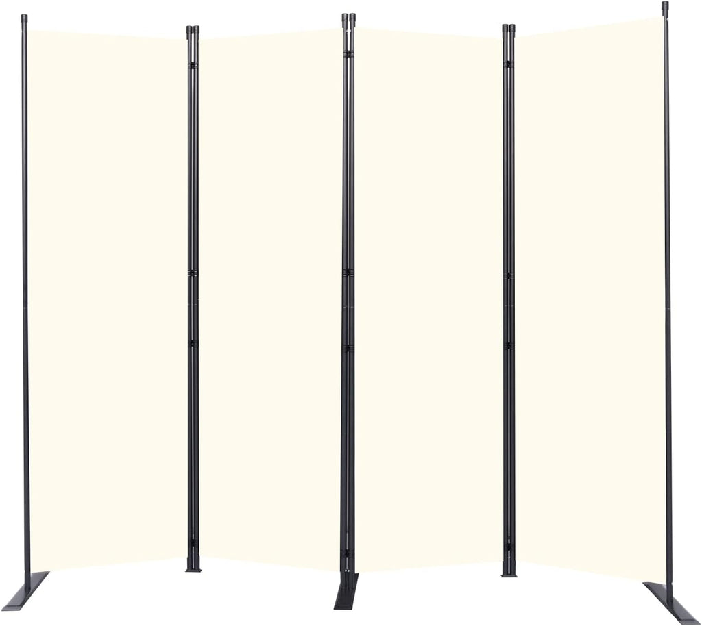 Room Divider 6FT Portable Room Dividers and Folding Privacy Screens, 88'' W Fabric Divider for Room Separation, 4 Panel Partition Room Dividers Freestanding Wall Divider Screen for Dorm Studio Office
