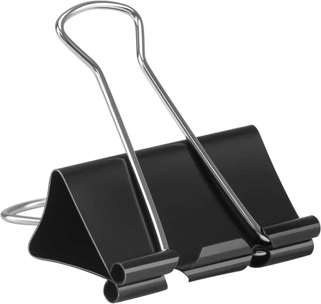 2 Inch 40 Pack Extra Large Binder Clips, Jumbo Paper Clips, Big Paper Clamps, Binder Clips Large Size for Home, School and Office Supplies
