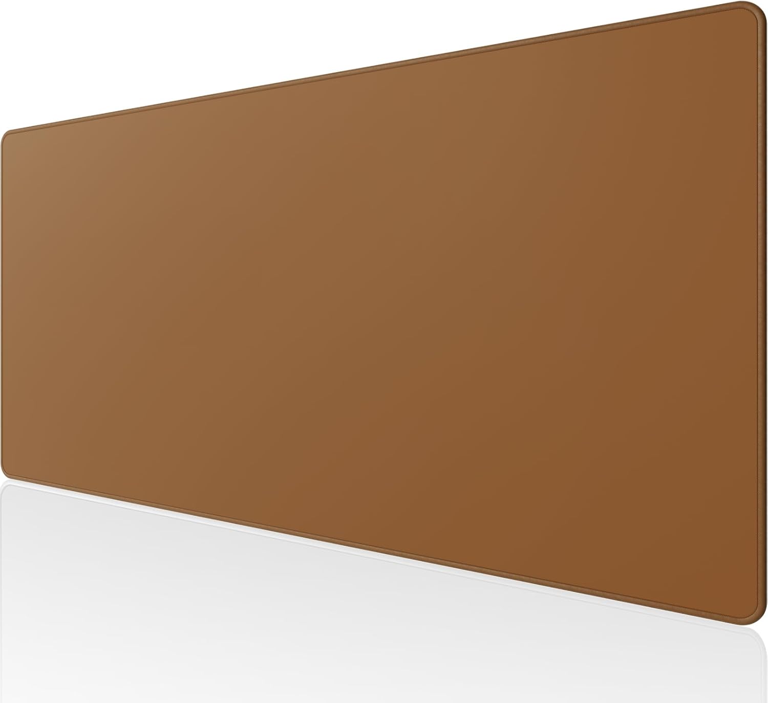 KTRIO Large Gaming Mouse Pad with Stitched Edges, Extended Mousepad with Superior Micro-Weave Cloth, Non-Slip Base, Water Resist Keyboard Pad for Gamer, Office & Home, 31.5x15.7in, Coffee Brown