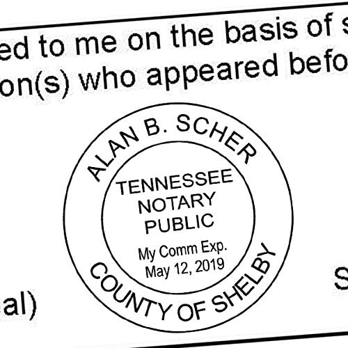 Tennessee Round Notary Stamp | Official State Notary Stamp | Official Seals | Meets State Specifications (Tennessee, Round Stamp)