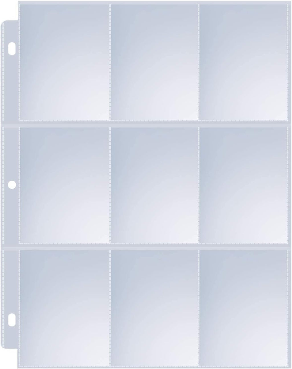 120 Pack 9 Pocket Page Protectors, Sooez Trading Card Sleeves for 3 Ring Binder, Baseball Cards Holder, Protective Pages Sheets for Binders Album, Fit for YuGiOh, MTG, Game, Business & Sports Cards