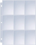 120 Pack 9 Pocket Page Protectors, Sooez Trading Card Sleeves for 3 Ring Binder, Baseball Cards Holder, Protective Pages Sheets for Binders Album, Fit for YuGiOh, MTG, Game, Business & Sports Cards