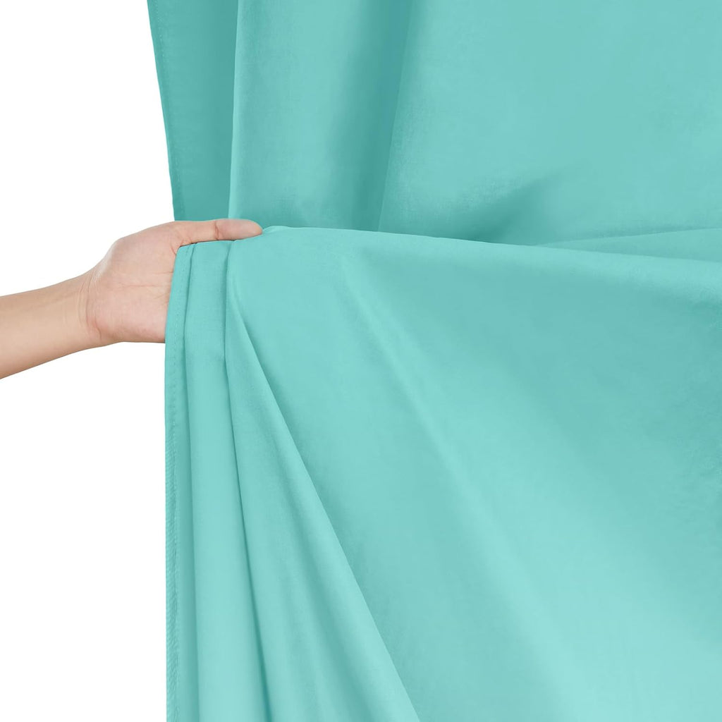 Turquoise Backdrop Curtains: 6 Panels 5ft x 10ft Polyester Backdrop Drapes for Wedding Mermaid Party Photography Decorations 30ft x 10ft