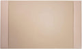 White Latte Bonded Leather 30" x 18" Side-Rail Desk Pad
