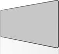 KTRIO Large Gaming Mouse Pad with Stitched Edges, Extended Mousepad with Superior Micro-Weave Cloth, Non-Slip Base, Water Resist Keyboard Pad for Gamer, Office & Home, 31.5x15.7in, Silver Grey