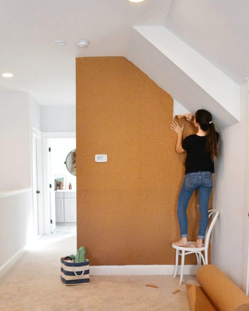 Manton Cork Premium Cork Roll - 4' x 5' x 3/8", 100% Natural Facing Grade Material for Bulletin Boards, Decorative Photo and Message Push Pin Displays - Perfect for Home, School, and Office