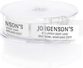 White with Black Print Modern Rolled Address Label/Roll of 250 Personalized Address Labels/Designer Return Address Stickers in Elegant Plastic Dispenser