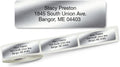 Personalized Return Address Labels, Roll of 500 Silver Foil Self-Adhesive Labels Without Dispenser, Customize with Name & Shipping Address, Colorful Images