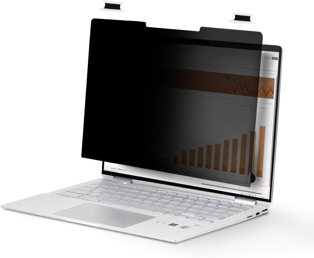 StarTech.com 14-inch 16:10 Flip-Over Privacy Screen with Touch, Laptop Security Shield, Anti-Glare Blue Light Filter