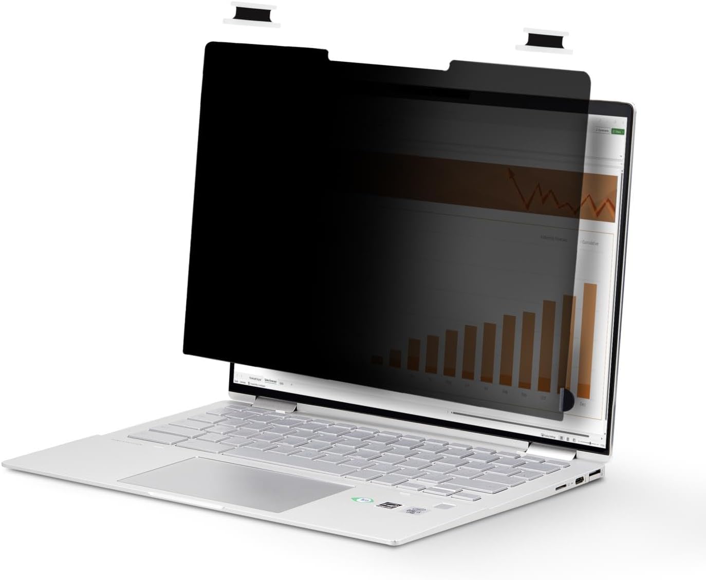 StarTech.com 13.5-inch 3:2 Flip-Over Privacy Screen with Touch, Laptop Security Shield, Anti-Glare Blue Light Filter