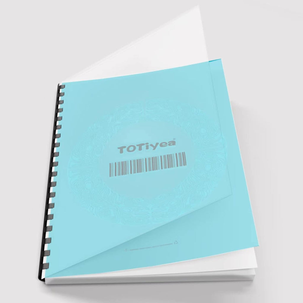 TOTiyea 100 Pack 10 Mil PVC Binding Presentation Covers, Clear Report Covers for Binding,8.5x11 Inches,Letter Size