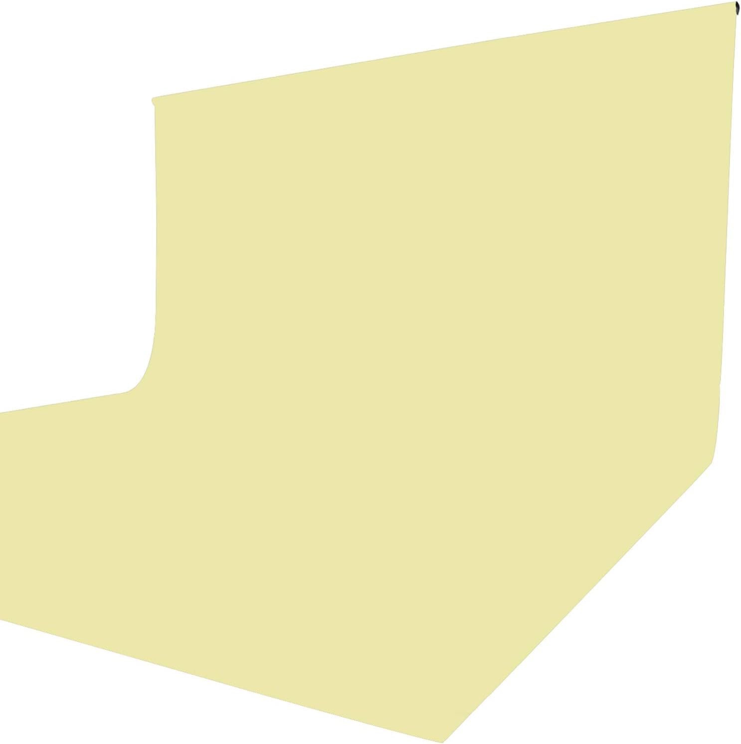 ISSUNTEX 5X7 ft/1.5X2.1 Meters Beige Background Photo Backdrop, Photo Studio, Collapsible High Density Screen for Video Photography and Television