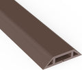 Eapele 4 ft Floor Cord Cover Heavy Duty Cable Protector, Cord Covers for Wires on Floor, Floor Cable Cover Easy to Unroll Prevent Trip Hazard for Home Office or Outdoor Settings (Brown)