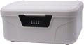 Storage Bin - 2.3 Gallon Locking Container with 4-Digit Combination Lock, Stackable Plastic Organizer Box for Usable As Item Organizer Or Office File Storage/Garage/Camping(White)