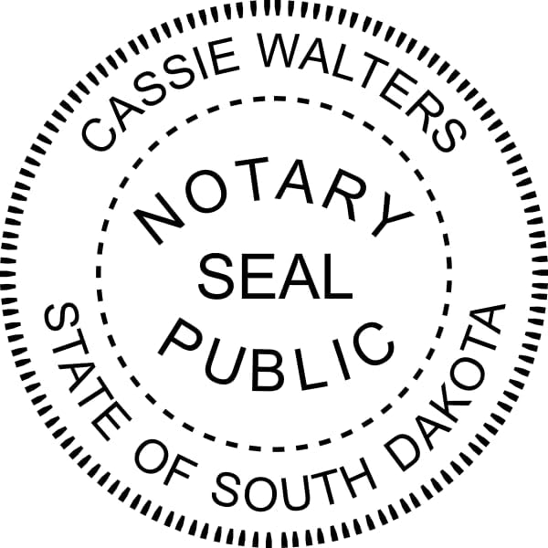 South Dakota Round Notary Embosser | Official State Embosser | Official Seals | Meets State Specifications (South Dakota, Round Embosser)