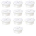 1" White Desk Grommet, JTemgle Flexible Cable Grommet Cross Rubber Cable Hole Cover Wire Organizer Caps Desktop Cord Management for Home Office TV Stands Tabletops, 10 Pieces
