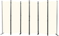 Room Divider 6FT Portable Room Dividers and Folding Privacy Screens, 132'' W Fabric Divider for Room Separation, 6 Panel Partition Room Dividers Freestanding Wall Divider Screen for Dorm Studio Office