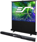 Elite Screens ezCinema 2 Projector Screen, 105-inch 4:3 Portable Manual Floor Pull Up w/ Scissor Backed Church Office Front Projection Carrying Bag, US Based Company 2-YEAR WARRANTY, F105XWV2