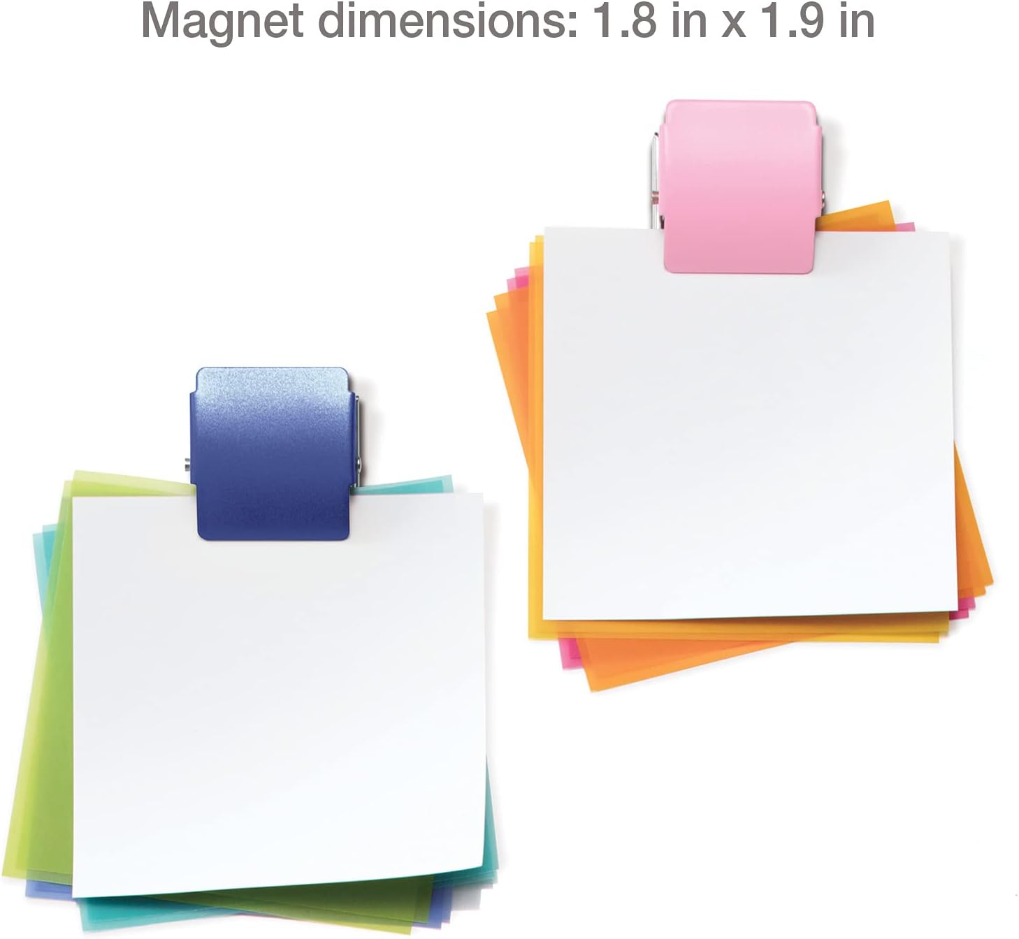 Plus Extra Strong Magnetic Clips, Large White, 3-Pack